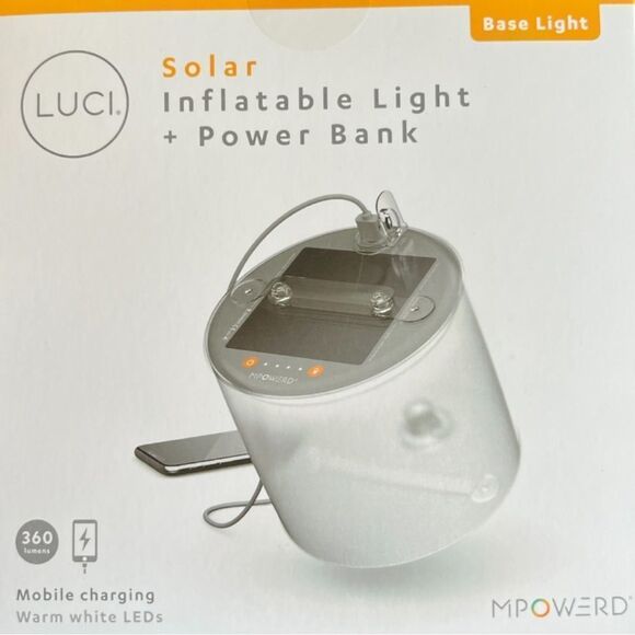 MPOWERD Luci Base: All-in-One Solar Inflatable Light + Phone Charger - Picture 4 of 17
